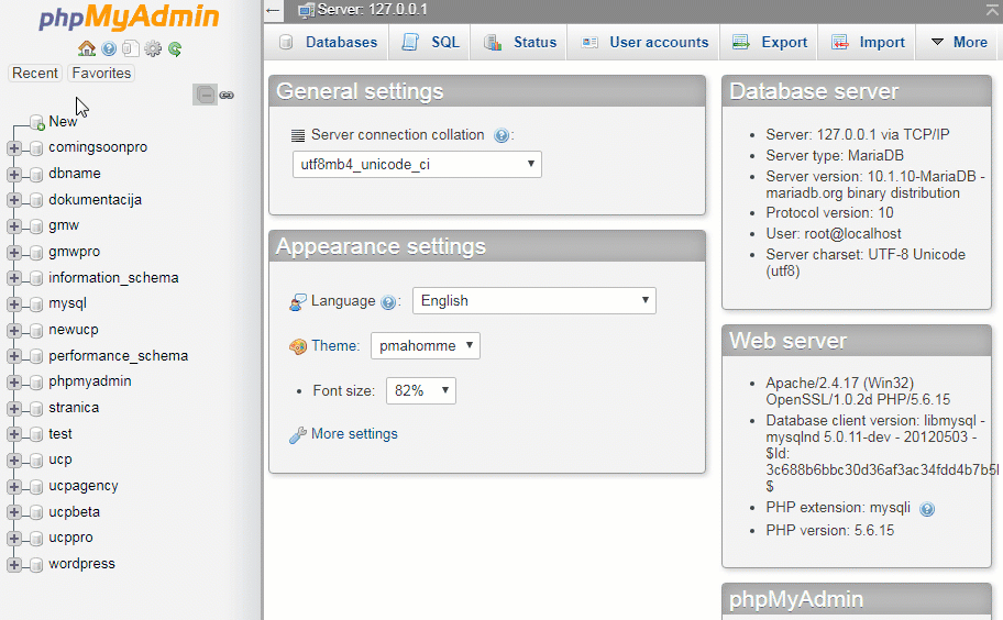 Select Database for Repair