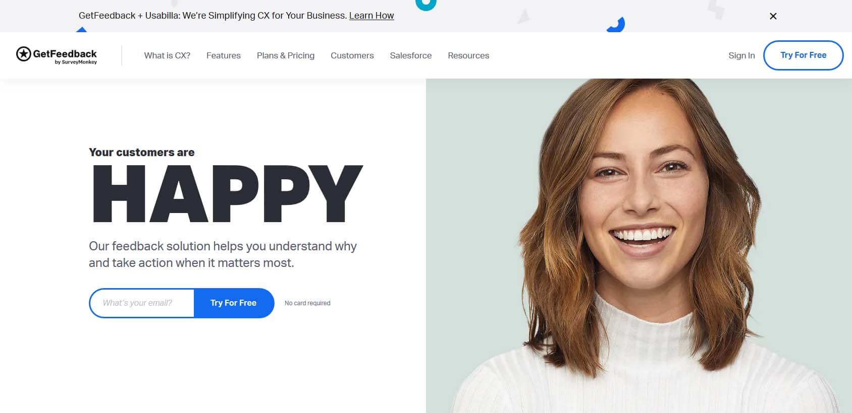GetFeedback homepage