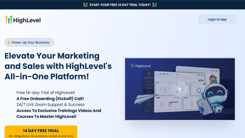 GoHighLevel dashboard