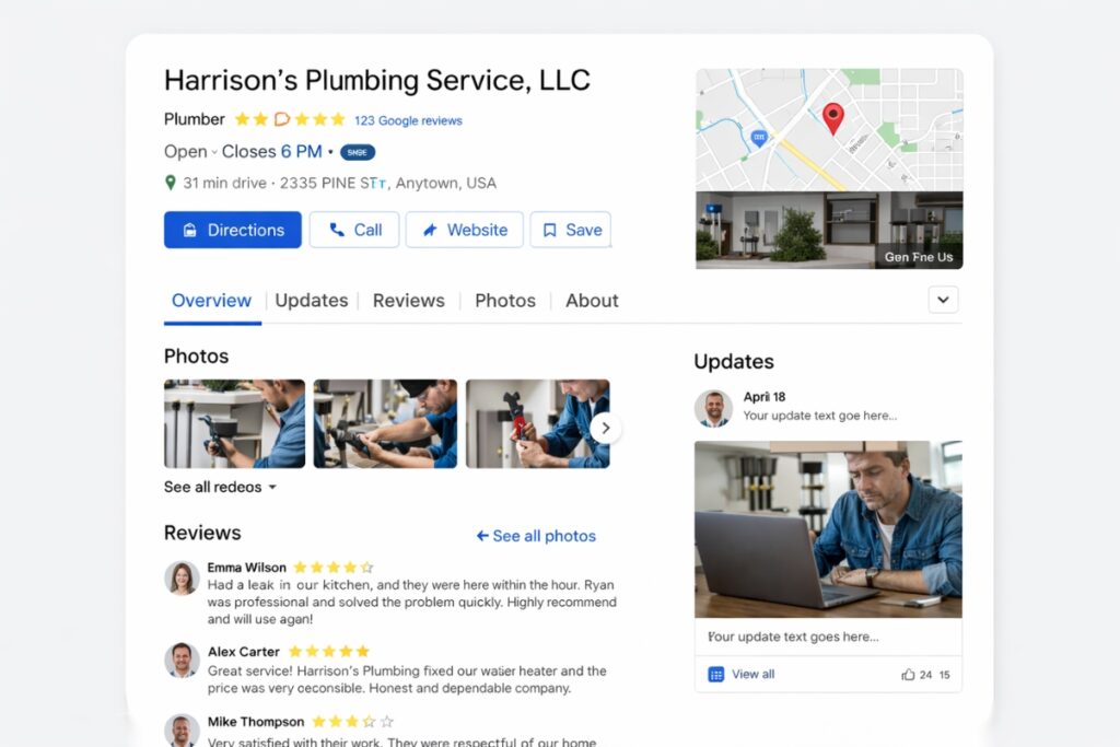 Google Business Profile optimization for better local search rankings