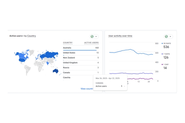 google analytics screenshot