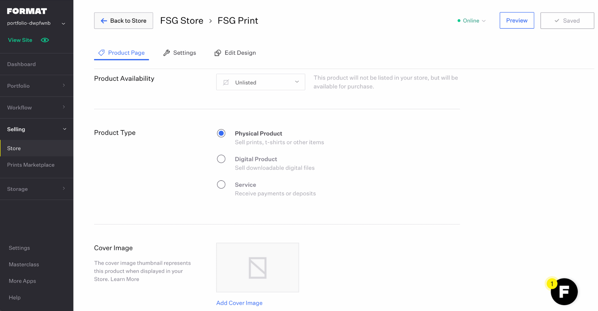 format ecommerce feature